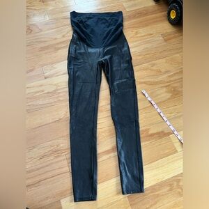 Spanx maternity faux leggings